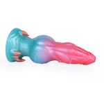 Alien Beast Cyan Rainbow 7.3" Dildo - G - Image 3