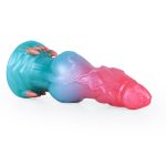Alien Beast Cyan Rainbow 7.3" Dildo - G - Image 5
