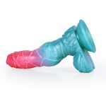 Alien Beast Cyan Rainbow 9.4" Dildo - H - Image 5