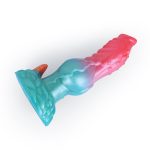 Alien Beast Cyan Rainbow 7.7" Dildo - J - Image 8