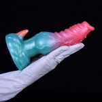 Alien Beast Cyan Rainbow 7.7" Dildo - J - Image 9