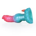 Alien Beast Cyan Rainbow 7.7" Dildo - J - Image 5