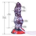 Squirting Alien Beast Night Elf 7.9" Dildo - K