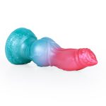 Alien Beast Cyan Rainbow 7.9" Dildo - K - Image 3