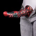 Red Devils Silicone 9.6" Horse Dick - Image 10