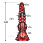 Red Devils Silicone 9.6" Horse Dick - Image 2