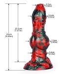 Red Devils Silicone 9" Horse Dick - Image 2