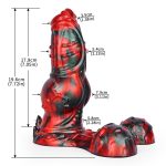 Red Devils Silicone 7.7" Horse Dick - Image 4