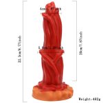 Red Devils Liquid Silicone Dildo - D - Image 3