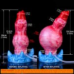 Squirting & Inflatable Monster Dildo - B - Image 2