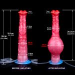 Squirting Inflatable Fantasy Dildo - Big Horse