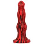 Red & Black Silicone Dildo - Image 7