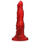 Red & Black Silicone Dildo - Image 8