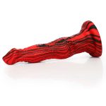 Red & Black Silicone Dildo - Image 3