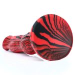 Red & Black Silicone Dildo - Image 4