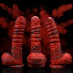 Lava Demon Thick Thred Silicone Dildo - Image 6