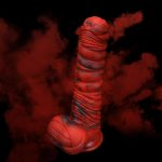 Lava Demon Thick Thred Silicone Dildo - Image 4