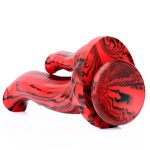 Red Double Dildos with Suction Cup - Image 3