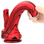 Red Double Dildos with Suction Cup - Image 5