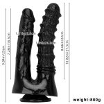 Twin Realistic PVC Double Dildo - Image 2