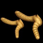 Double Penetration Silicone Twin Dildo