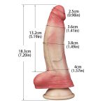 Dual Density Realistic Skin 18.3 cm Dildo