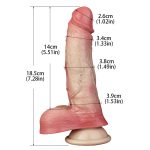 Dual Density Realistic Skin 18.5 cm Dildo - Image 3