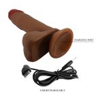 Baile 8.2" Brown Thrusting Rotating Vibrating Dildo - Image 5