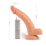 9" Mr. Rude Buzzer Vibrating Realistic Dildo - Image 4