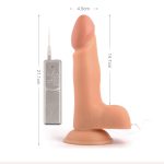 8.3" Mr. Rude Buzzer Vibrating Realistic Dildo With Controller - Image 4