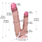 Dual-layer Double Side Squirting Dildo 8.27 Inches