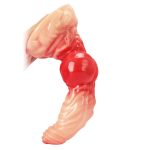 Knotted Realistic PVC Double Color Dildo - Image 2