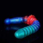 Double-ended Colorful Dildo & Anal Beads - Image 3