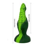 Green Fantasy Silicone Butt Plug - Image 5