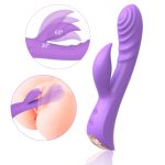Flexible Ribbed Silicone Rabbit Vibrator - Image 6
