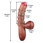 Testicle Realistic Dildo Rabbit Vibrator - 02