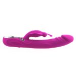 Heating Silicone Rabbit  Vibrator With Penis Head - Image 7