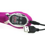 Heating Silicone Rabbit  Vibrator With Penis Head - Image 3