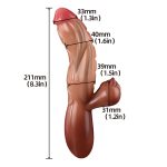 Testicle Realistic Dildo Rabbit Vibrator - 09