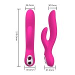 Zone Rechargeable Silicone Rabbit Vibrator - Image 2