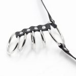 Gates of Hell Steel Cock Ring with Strap - Image 3