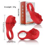 Vibrating Rose Cock Ring - Image 9