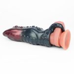 Monster Silicone Cock Sleeve in Claret
