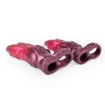 Monster Silicone Cock Sleeve in Rose - Image 11