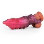 Monster Silicone Cock Sleeve in Rose - Image 14