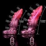 Monster Silicone Cock Sleeve in Rose - Image 2