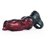 Soft Silicone Penis Sheath in Claret - Image 8