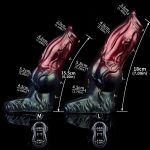 Soft Silicone Penis Sheath in Claret - Image 2