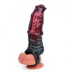 Alien Silicone Cock Sheath in Claret - Image 14