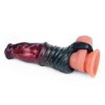 Alien Silicone Cock Sheath in Claret